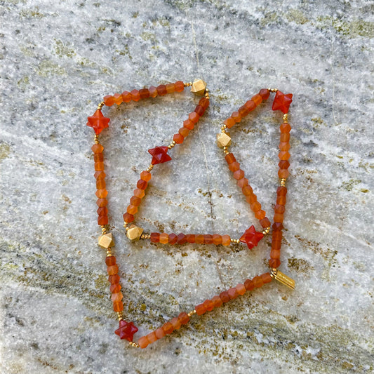 MERKABAH carnelian necklace
