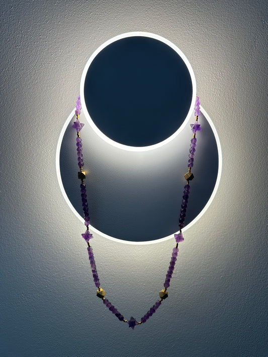 MERKABAH amethyst necklace