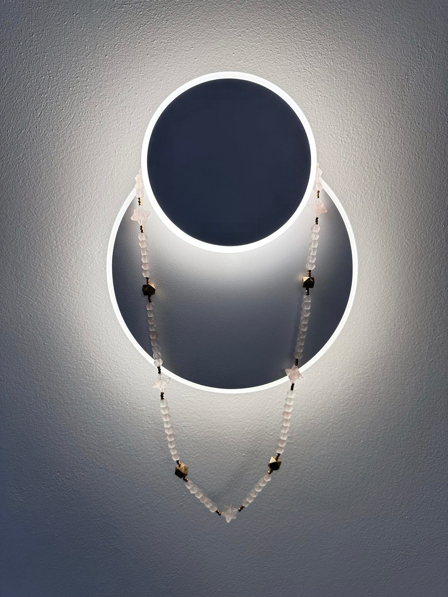 MERKABAH rose quartz necklace