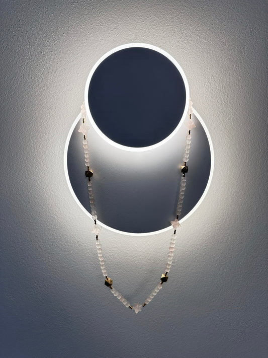 MERKABAH rose quartz necklace