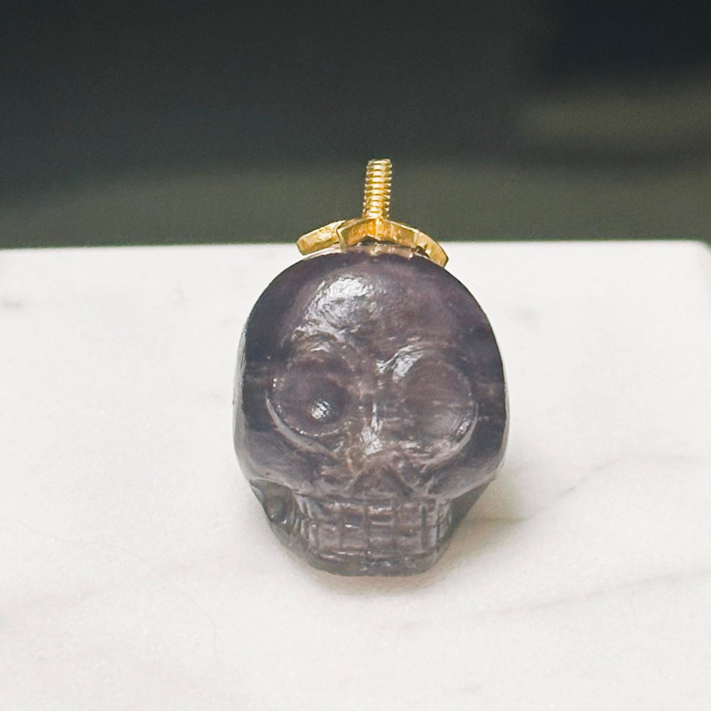 MERKABAH amethyst skull pendant