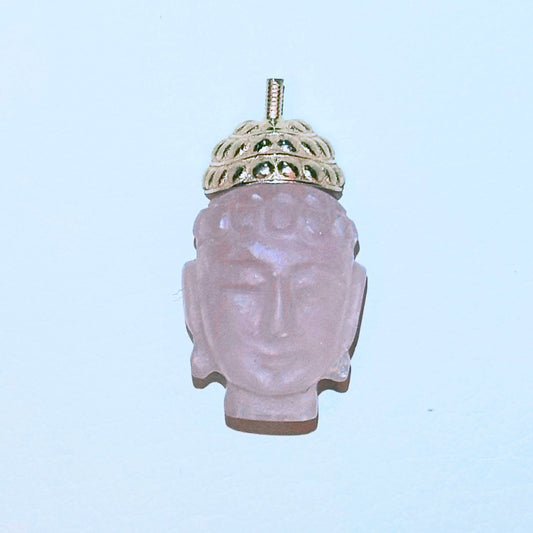 MERKABAH Rose Quartz Buddha pendant