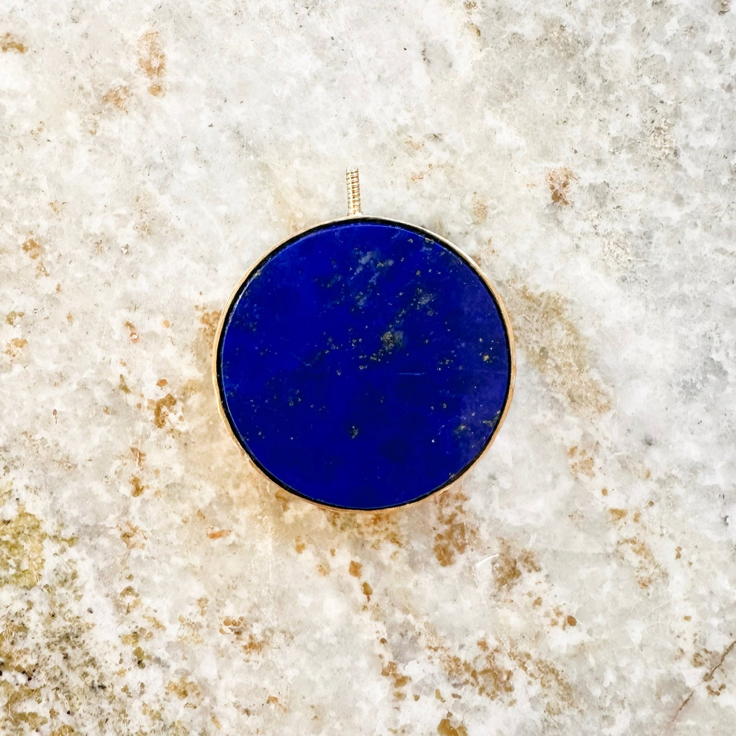 MERKABAH Shri Yantra Lapis Lazuli pendant