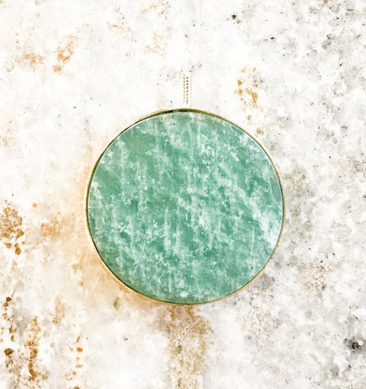 MERKABAH Shri Yantra Amazonite pendant