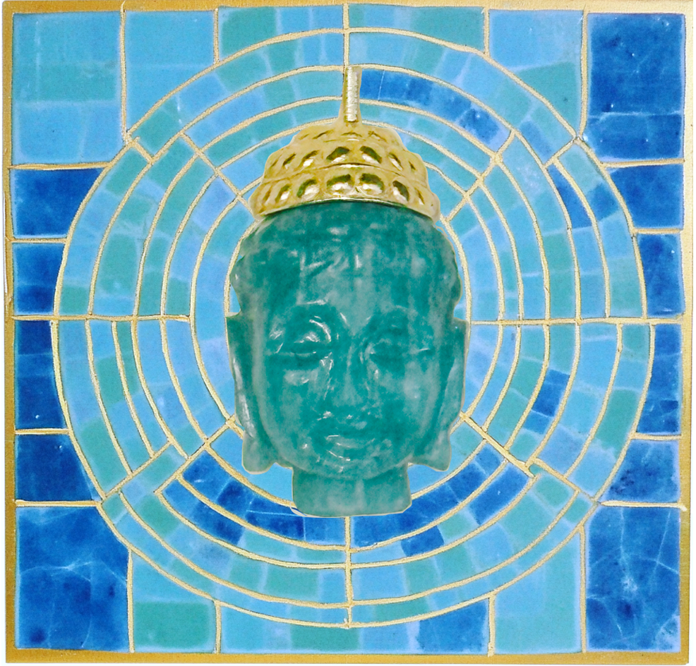 MERKABAH Amazonite Buddha pendant