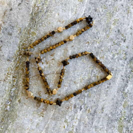 MERKABAH tiger eye necklace