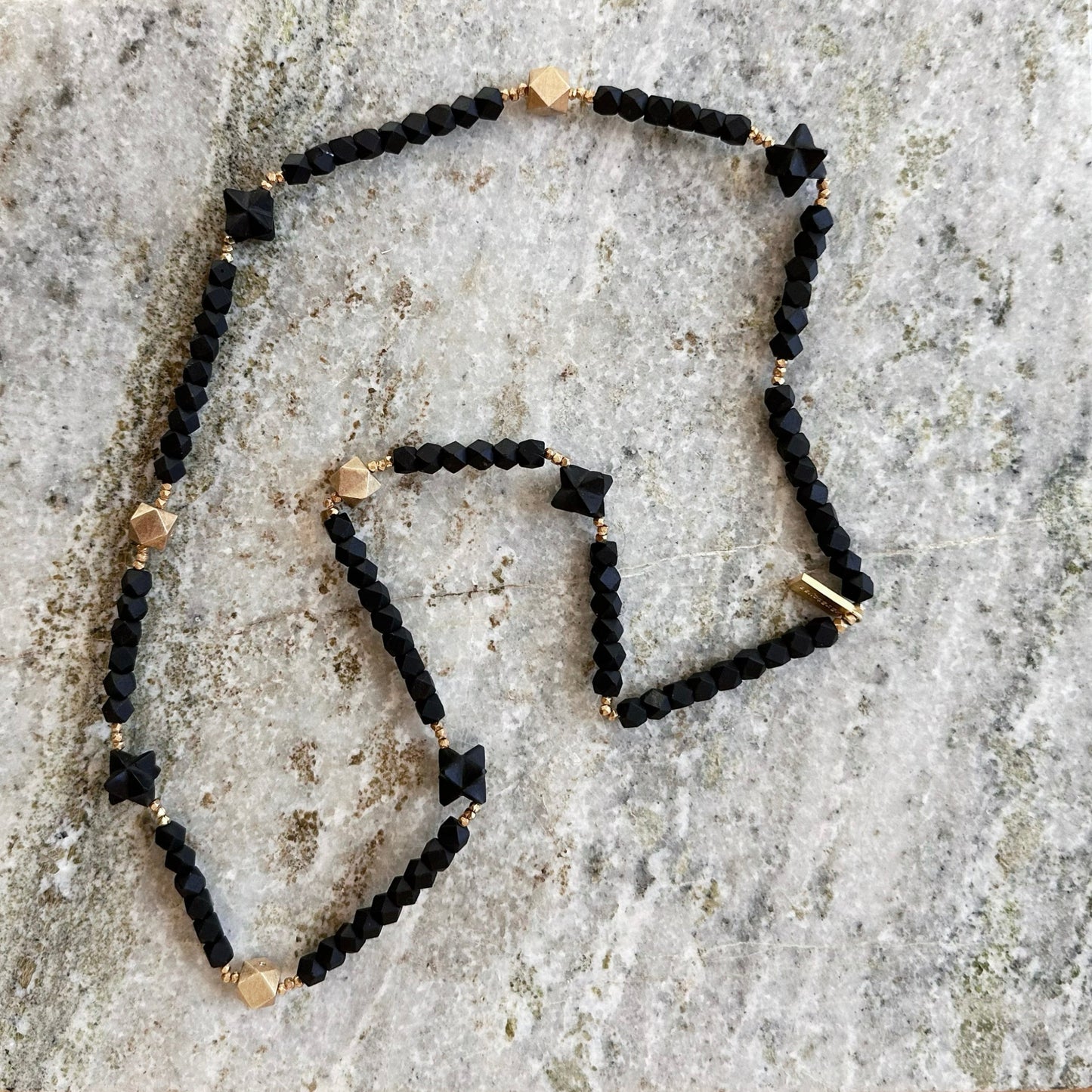MERKABAH black obsidian necklace