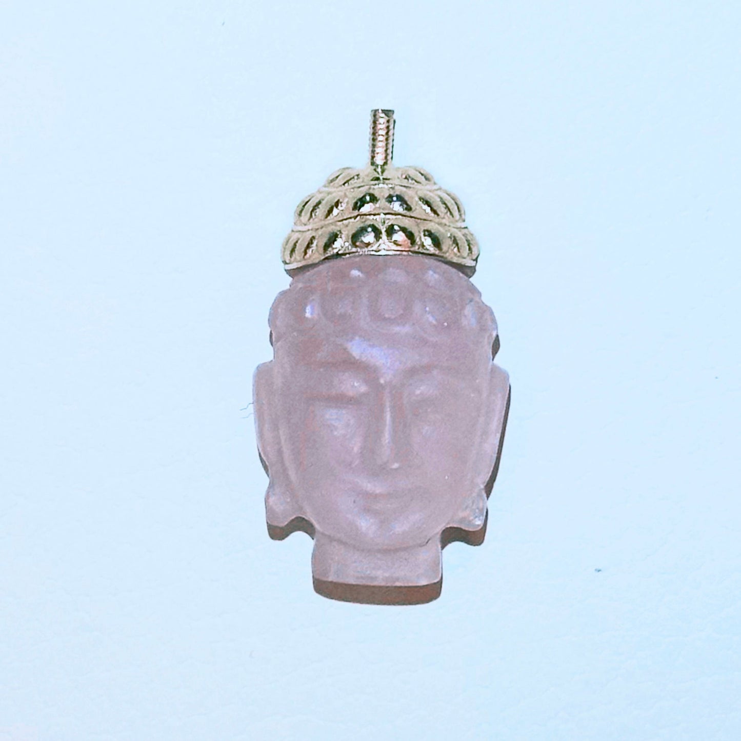 MERKABAH Rose Quartz Buddha pendant