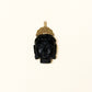 MERKABAH Black Obsidian Buddha pendant