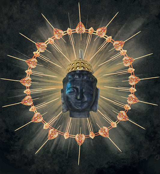 MERKABAH Labradorite Buddha pendant