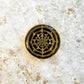 MERKABAH Shri Yantra Black Obsidian pendant
